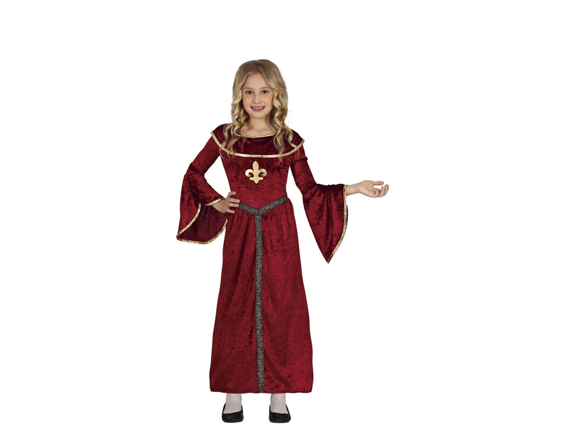 Disfraz de Niña GUIRCA Princesa Medieval con Mangas  (3 - 4 Años)