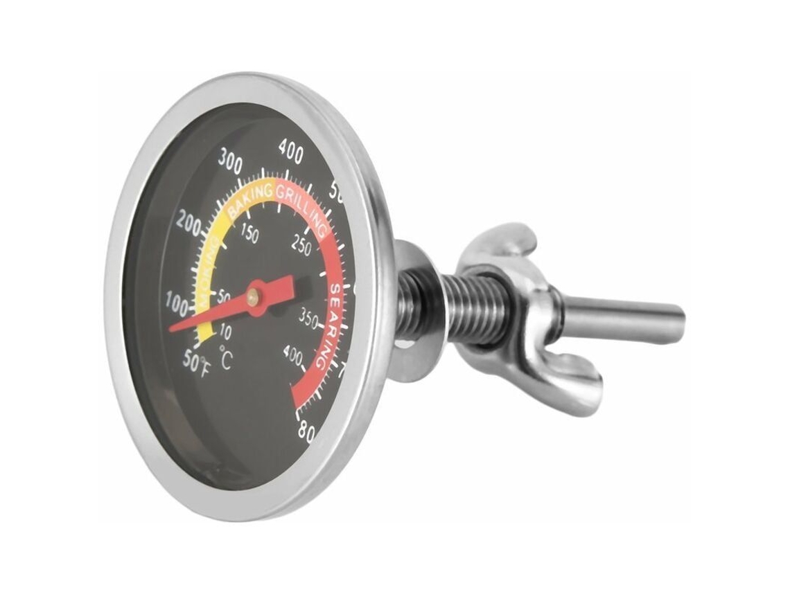 Termómetro De Acero Inoxidable Para Barbacoa Con Medición De 100 A 450 °c Para Asar A La Parrilla Y Ahumar.