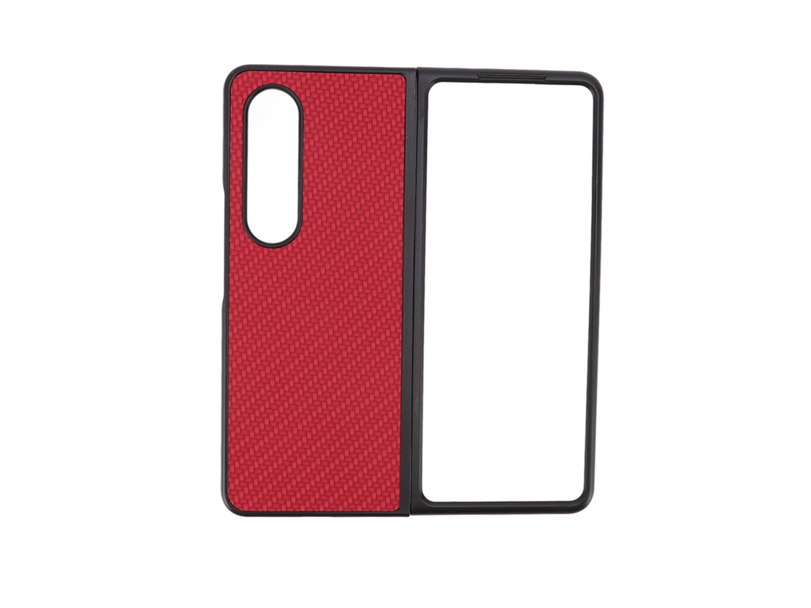 Capa Protetora Anti-impacto Para Samsung Galaxy Z Flod 4 Tela Dobrável Em Vermelho