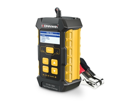 Probador de batería de coche KONNWEI KW510, Analizador de batería de coche de 12V, herramienta de escáner automotriz, probador de varios idiomas eu