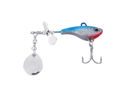 Peixe De Chumbo Com Colher Rotativa Composta, Isca Simulada, Cabeça De Jig Em Forma De Peixe, Pesca Eficiente (azul) (j-04).