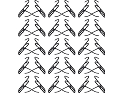 Paquete De 50 Ganchos De Pared Negros Para Rejilla, De 32 Mm X 10 Cm, De Metal Resistente, Para Paneles Perforados.