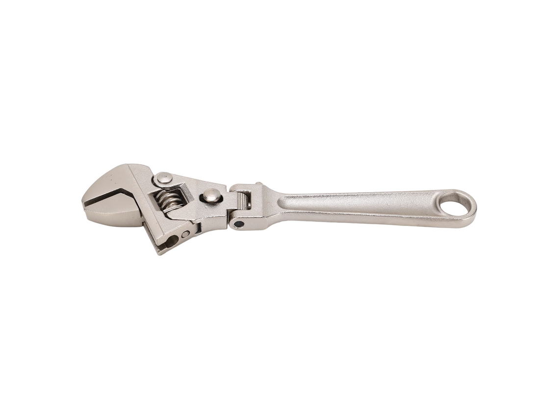 Llave Inglesa Plegable Multifuncional Ajustable Con Bloqueo De Trinquete Para Reparaciones Rápidas En Agua, Electricidad Y Baños (8 Pulgadas)