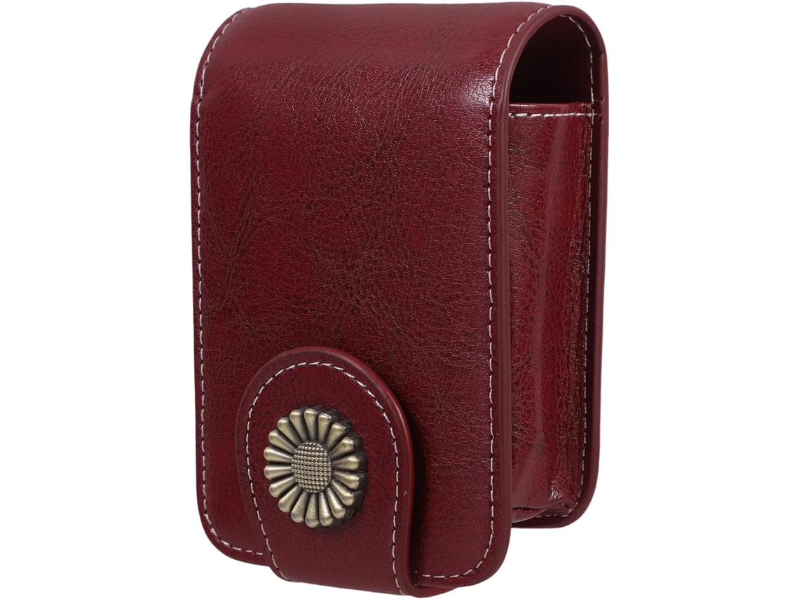 Bolso Porte Lèvres Cuir Pu Con Miroir Intégré Petite Trousse À Maquillage Portátil Para Range...