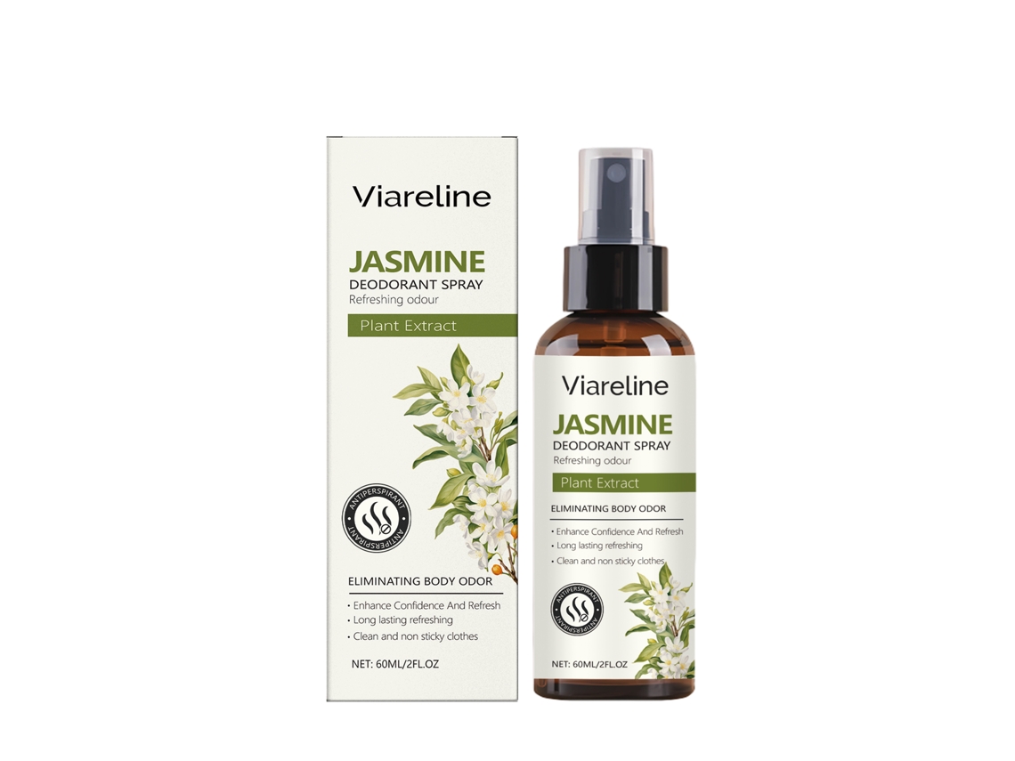 Desodorante antitranspirante en spray con aroma a jazmín
