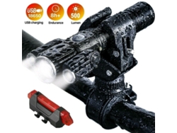 Luz Led Para Bicicleta Con 3 Cabezales Multifuncionales De Aleación De Aluminio, Linterna Usb Impermeable Para Exteriores.