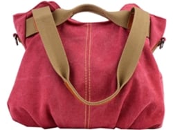 Bolso De Mano Liso De Lona Para Mujer, Bolso De Hombro, Bolso Tote, Gran Capacidad Para Ir De Compras.