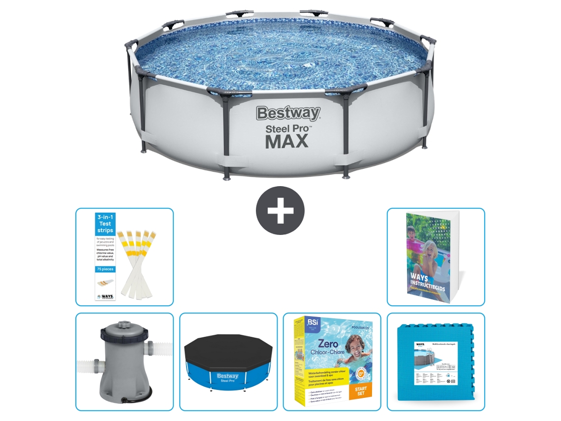 Bestway Piscina Bestway Steel Pro Max Redonda - 305x76 Cm - 7-peças S276