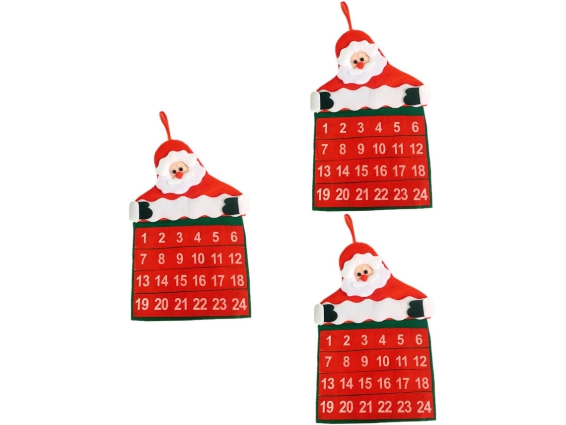Calendario De Adviento De Tela, Cuenta Regresiva, Decoraciones Navideñas, Día Del Padre, Familia