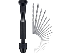 25 Mini Taladro Manual De Aluminio Con Brocas Y Avellanador Para Modelos, Nogal, Ámbar Y Oliva.