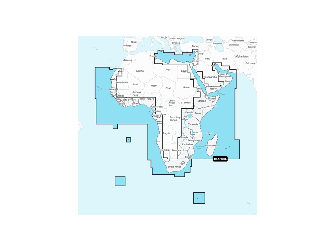 Mapa de navegación + sd grande - África - Oriente Medio NAVIONICS