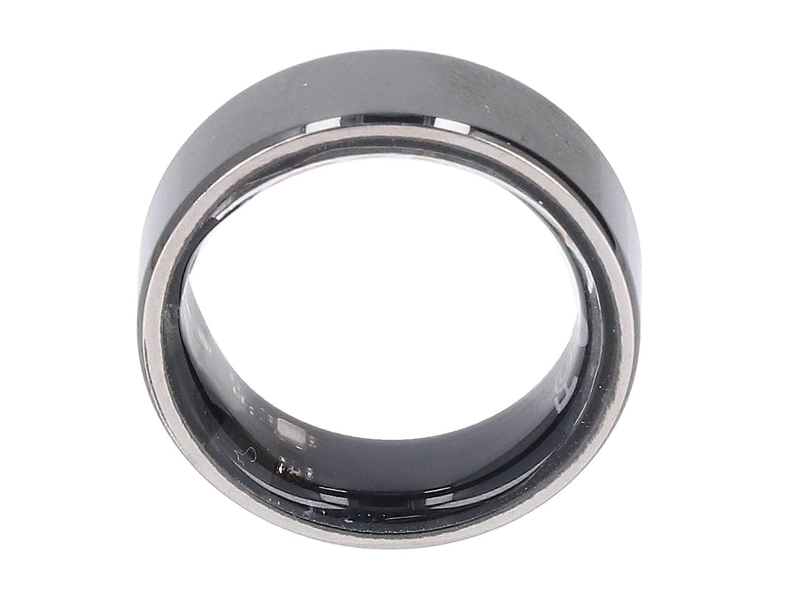 Anillo inteligente de salud de acero inoxidable negro, 18 mAh, talla 21 Nostalgia88