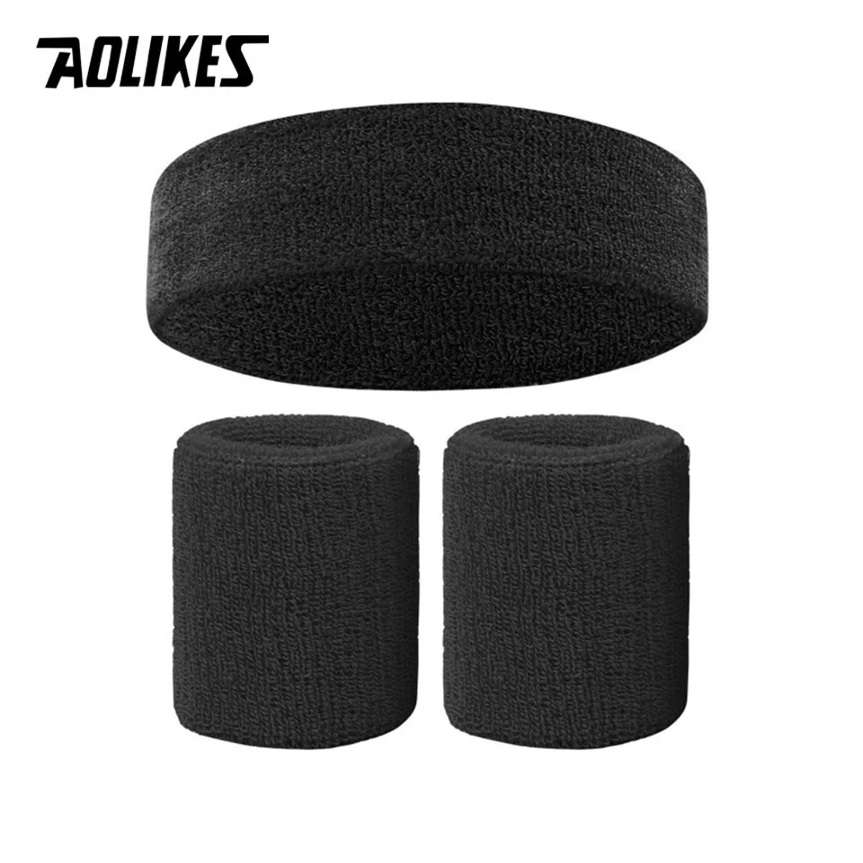 (negro) Sweat Wicking Band Band Band Set Para Hombres - Para Deportes, Competición, Fitness, Baloncesto Y Otras Actividades
