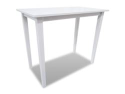 Consola de mesa y juego de 4 sillas de bar MAISON EXCLUSIVE en color blanco