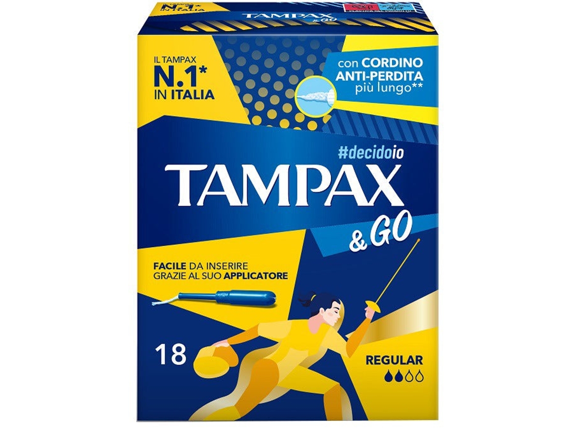 Go Regular 18 Piezas Tampax Tampax