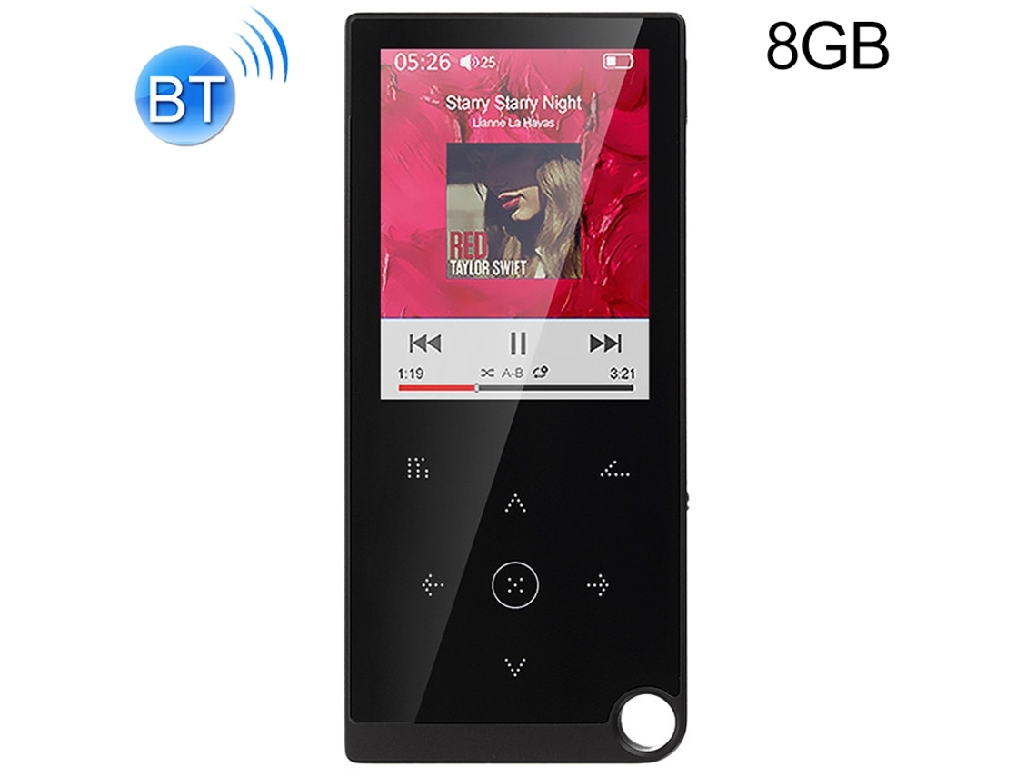 Reproductor de audio deportivo CSYY E05, MP4/MP3, 8 GB, Bluetooth (negro)