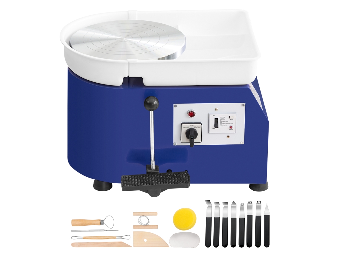 Torno de cerámica Succebuy de 11 pulgadas con pedal, 350 W