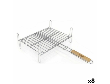 Parrilla ALGON Patas Barbacoa 40 x 30 x 14 cm (8 Unidades)