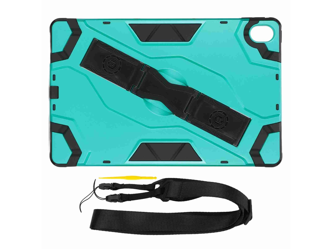 Capa Ultra Fina Anti-impacto Para Lenovo Tab P11 11'' Tb-j606f/tb-j606x Com Correia E Suporte Turquesa