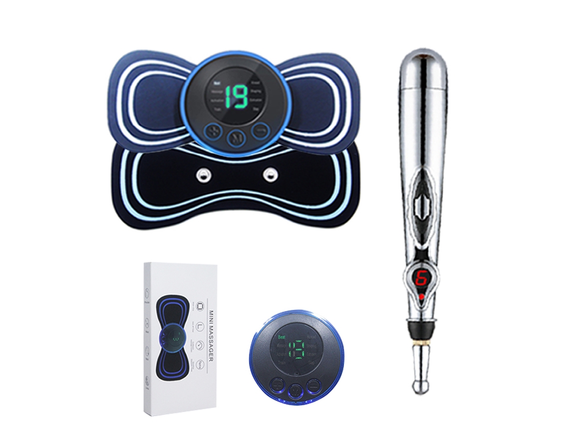 (bolígrafo Para Cuello 2 En 1) Juego De Masaje Inteligente, Equipado Con Batería Recargable Por Usb