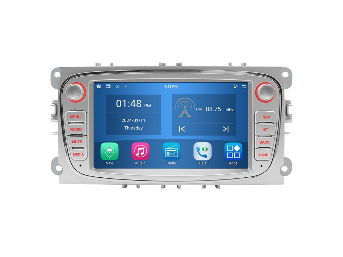 Roverone 4+64g Para Ford Focus Mondeos-max C-max Galaxy Kuga 2008-2011 Autoestéreo Carplay Android Radio Navegación Dsp