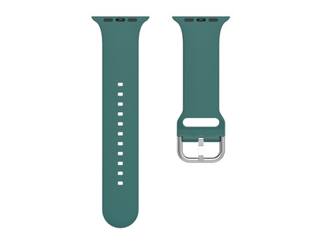 Correa de reloj de silicona de color sólido para Apple Watch Series 7 de 45 mm (verde oliva)