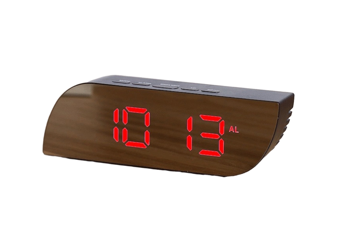Reloj digital con pantalla grande, LED, reloj de maquillaje eléctrico NEVEANCE
