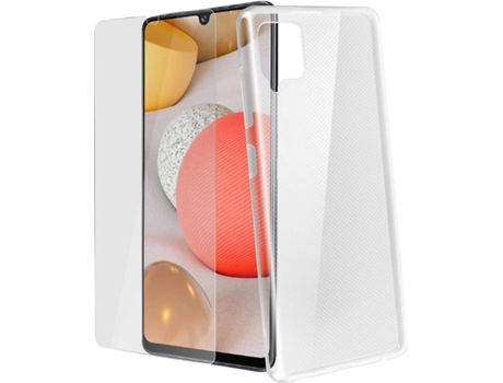 Carcasa + Protector Samsung Galaxy A42 5G AVIZAR Transparente