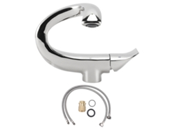 Grifo de lavabo de cobre moderno, ajustable para agua fría y caliente, para baño