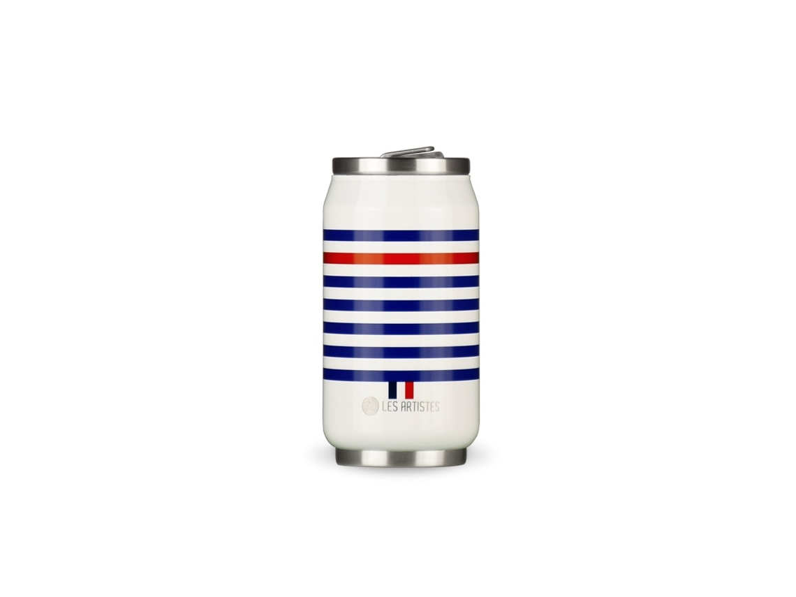 Botella LES ARTISTES PARIS (Acero - Blanco - 7,2 x 7,2 x 14 cm)
