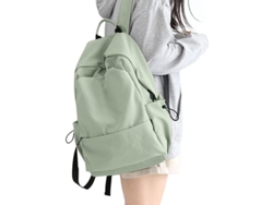 2026-mochila Grande Impermeable Para Portátil Linjou Ligera Casual Ajusta 14 Pulgadas Verde Claro