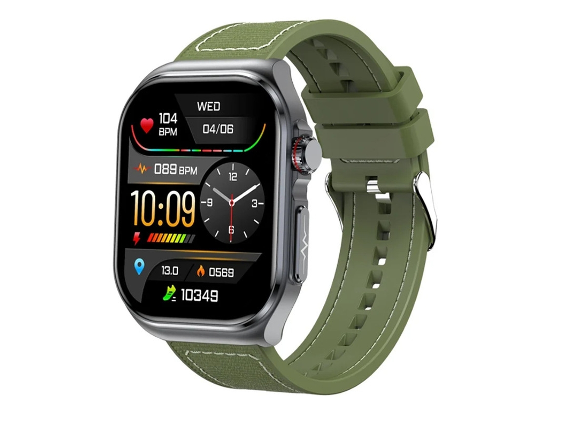 Reloj inteligente con ECG, Bluetooth, llamadas, monitor de grasa corporal, presión arterial, azúcar en sangre y frecuencia cardíaca, Yizhood