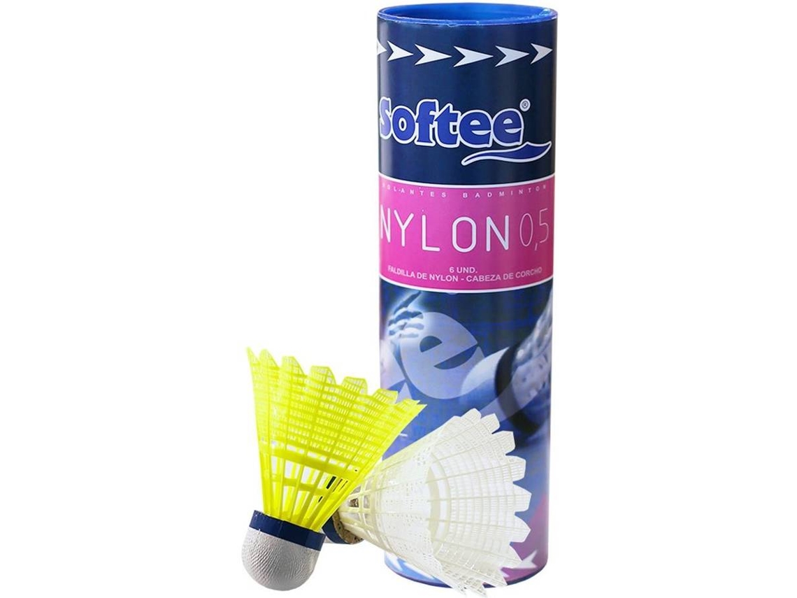 Volante de Bádminton SOFTEE Nylon 0.5 77 (6 Units)