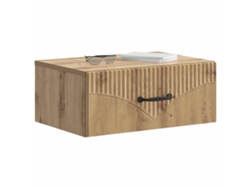 Maison Exclusive - Mesita De Noche De Pared Con Cajón 2 Pcs Roble Artesanal