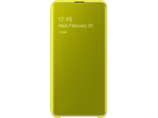 Funda SAMSUNG Galaxy S10E Clear View Amarillo