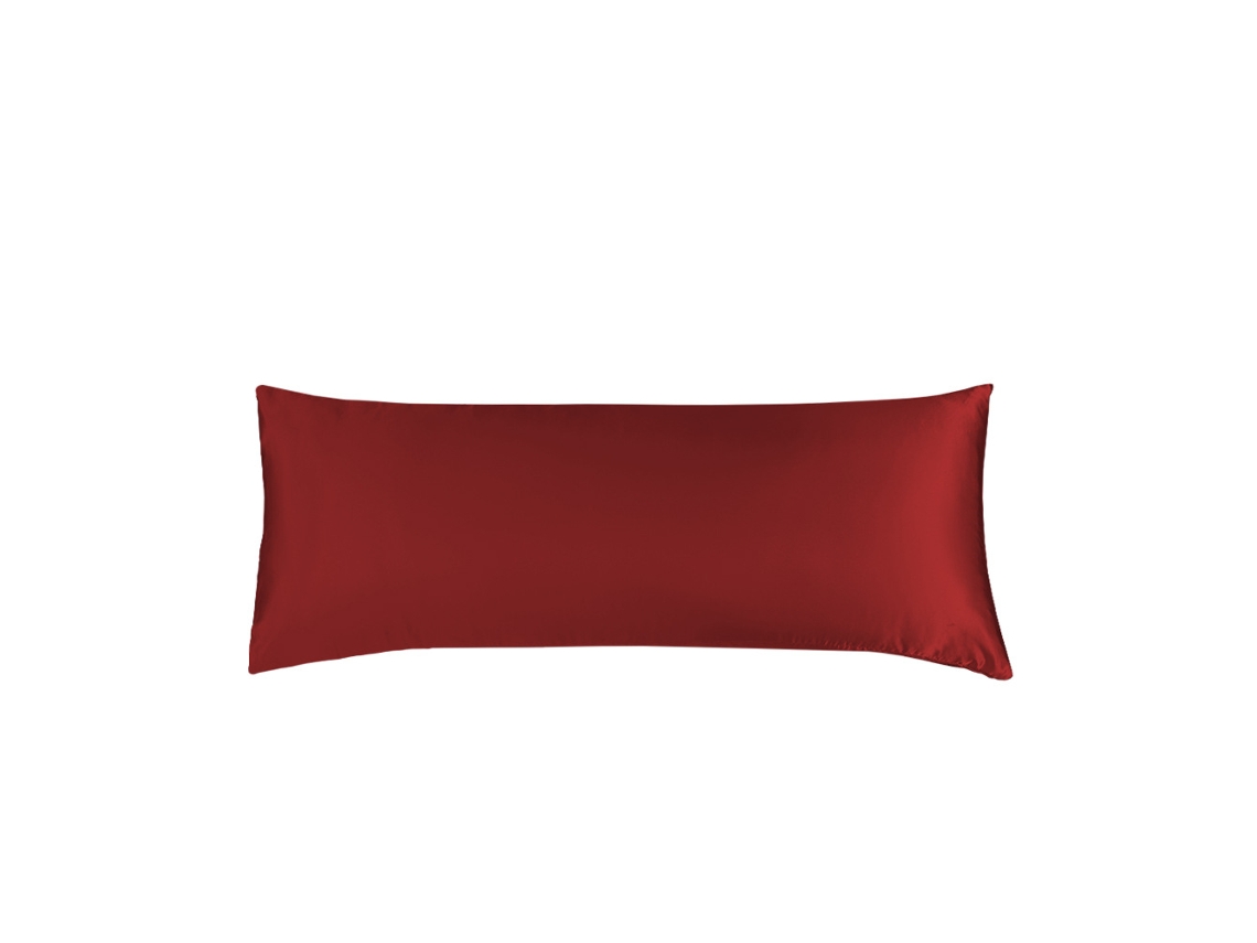 Paquete De 2 Fundas De Almohada De Seda Para Cabello Y Piel Suaves Digitallab 51 X 137 Cm (vino Tinto)