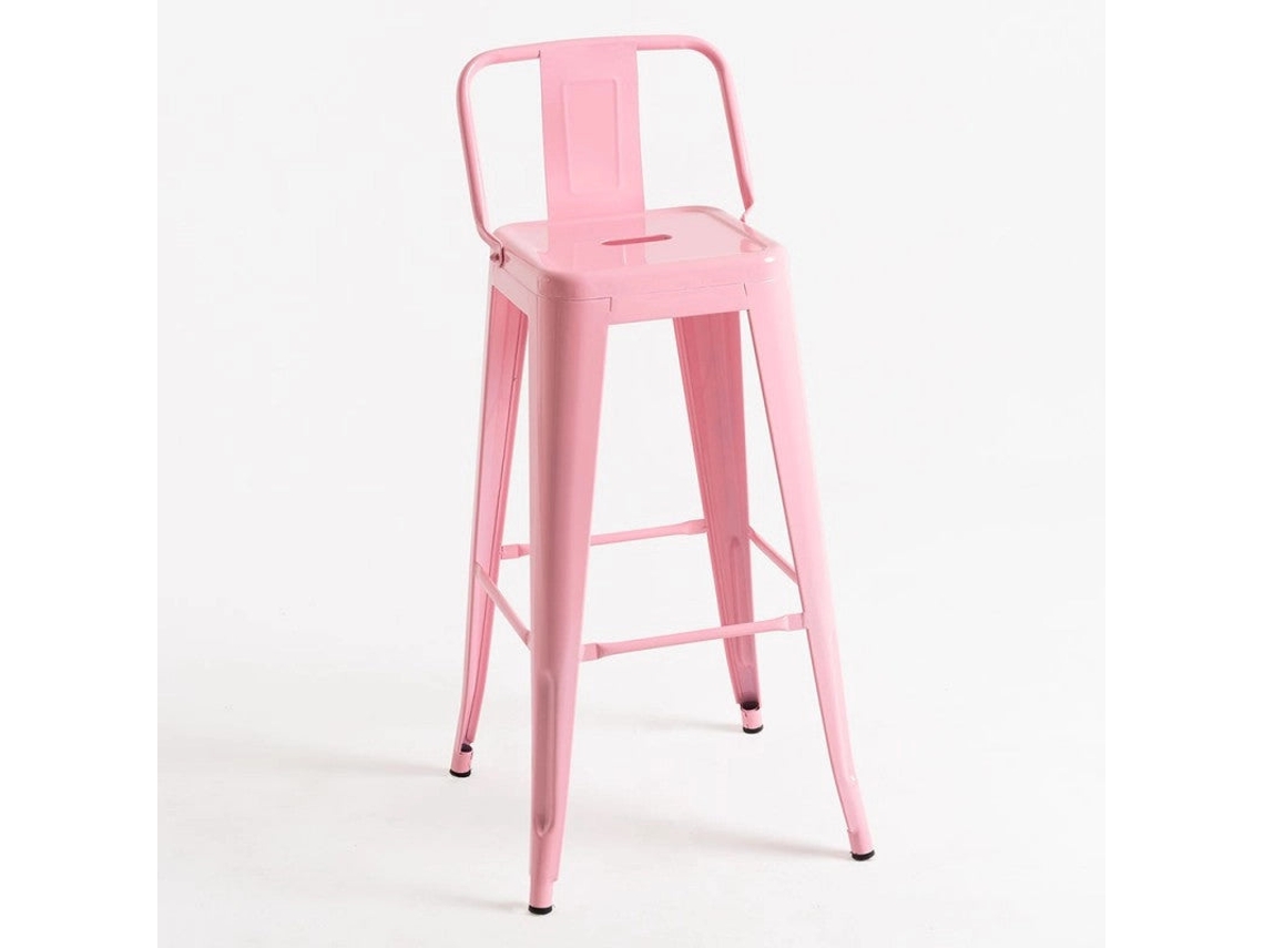 DUDECOR Taburete Leeds Con Respaldo