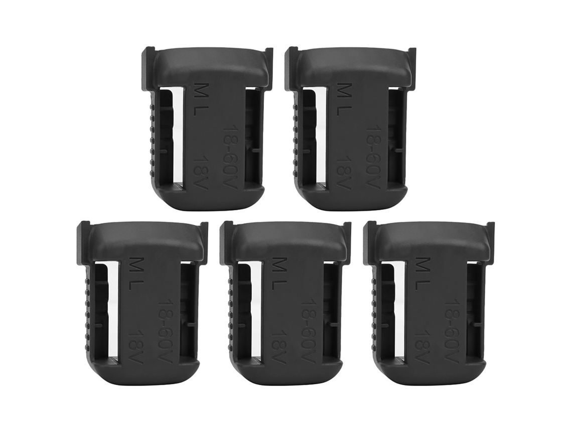 Soporte Para Batería De Litio Milwaukee M18 De 18 V Con Montaje Para Cinturón Y Ranura (5 Piezas)