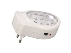 Ycy-luz De Emergencia Led 2w Blanca Fría 2 Velocidades Ahorro Energía Recargable Con Plug Para Fallos De Luz