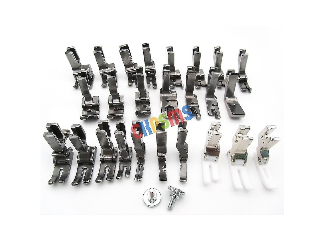 Juego De 25 Prensatelas Compatibles Con Máquinas De Coser Juki Ddl-555, 5550, 5600, 8300, 8500, 8700 Y 9000 kp-pf25