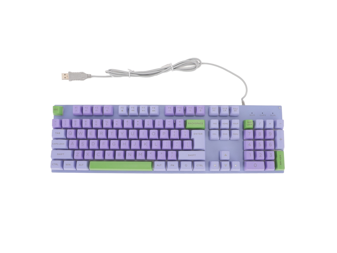 Baoj-2026novoteclado Gamer Usb Com Iluminação Por Retroiluminação E Teclas De Letras Grandes