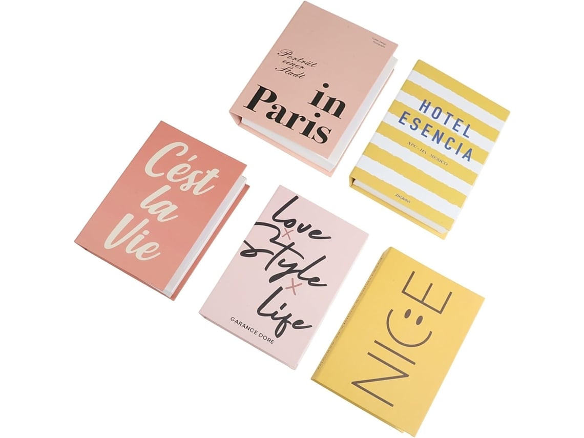 Juego De 5 Adornos De Papel Para Fotografía Y Exhibición, Accesorios De Escritorio Para Estantes (b)