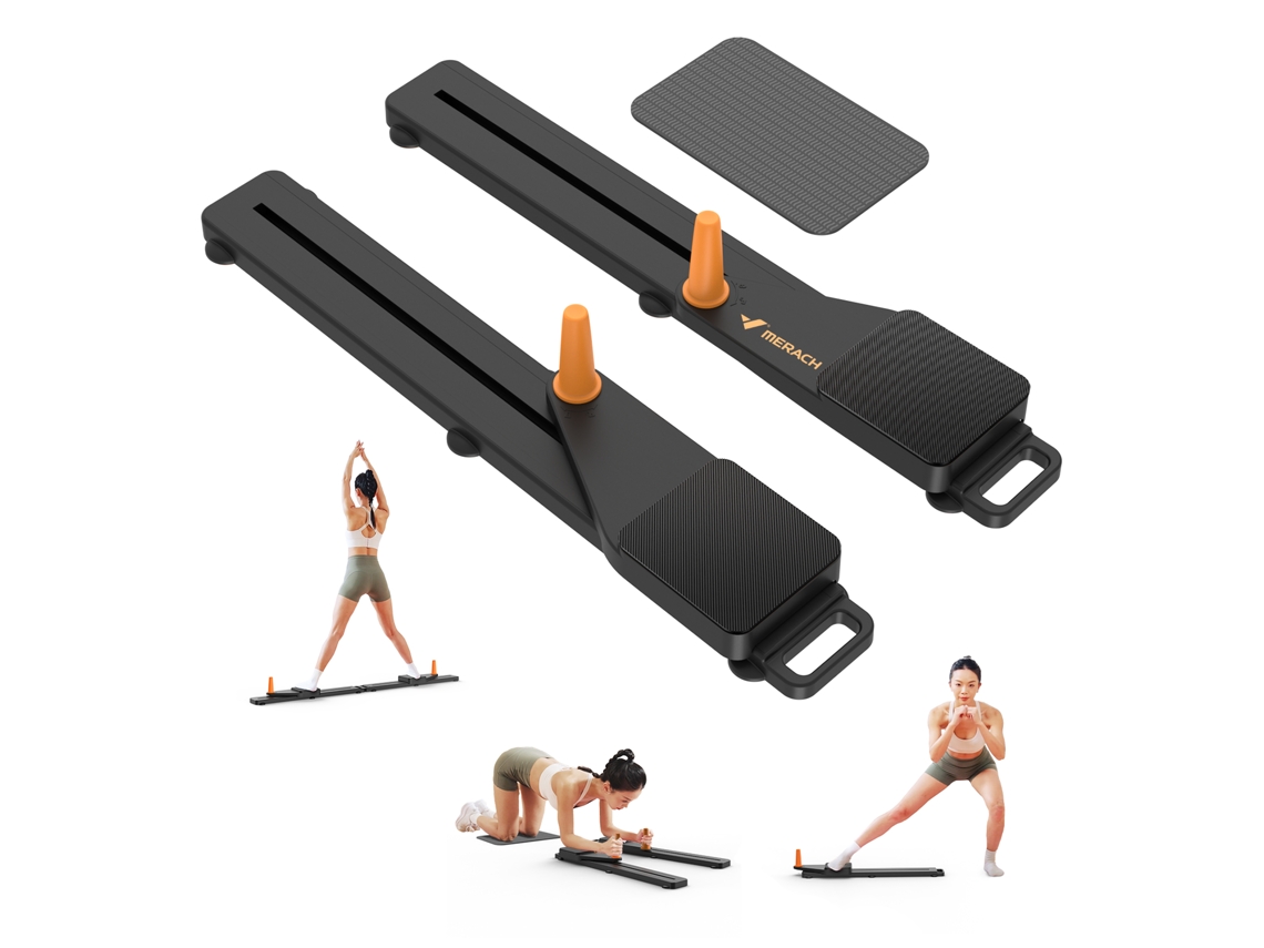 Tabla de ejercicios multifuncional plegable Merach, ideal para fortalecer, tonificar y fortalecer abdominales en casa, con capacidad máxima de 120 kg.