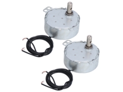 2 Piezas Motor Sincrónico Mini 15‑18r/min Rotación Cw Ccw Conjunto De Accesorios 4w Ac220‑240v 50tyc