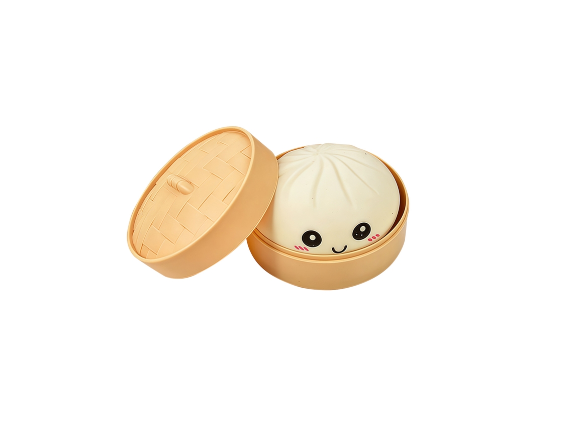 Pelota blanda de color beige, portátil, suave, antiadherente, para aliviar el estrés.