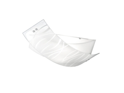 Lámparas de techo Agnese White 2xe27 Max 2x70w IP20 - Lámpara de pared LED de diseño moderno