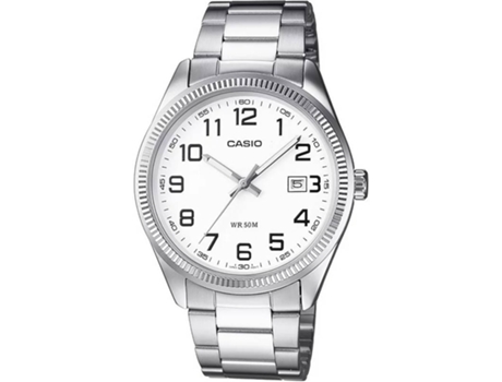 Reloj CASIO MTP - 1302D - 7BVDF (Bãno de Acero y Acero inoxidable - Plateado y Blanco)
