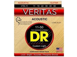 Juego de Cuerdas Guitarra Acústica DR VTA-11 Veritas (.011 - .015 - .022 - .030 - .040 - .050 - Bronce)