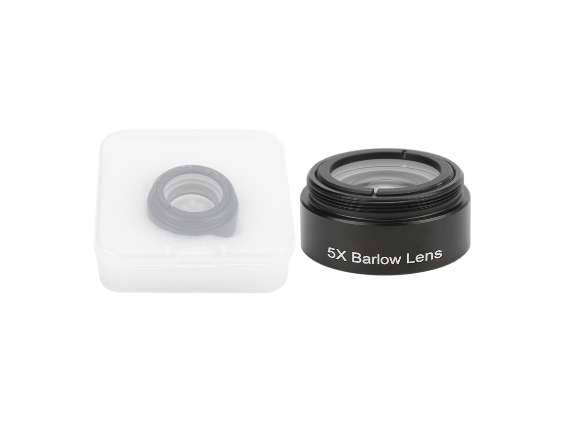 Lente Barlow 5x Con Interfaz Rosca M28.6 Para Microscopio Estéreo Objetivo Auxiliar