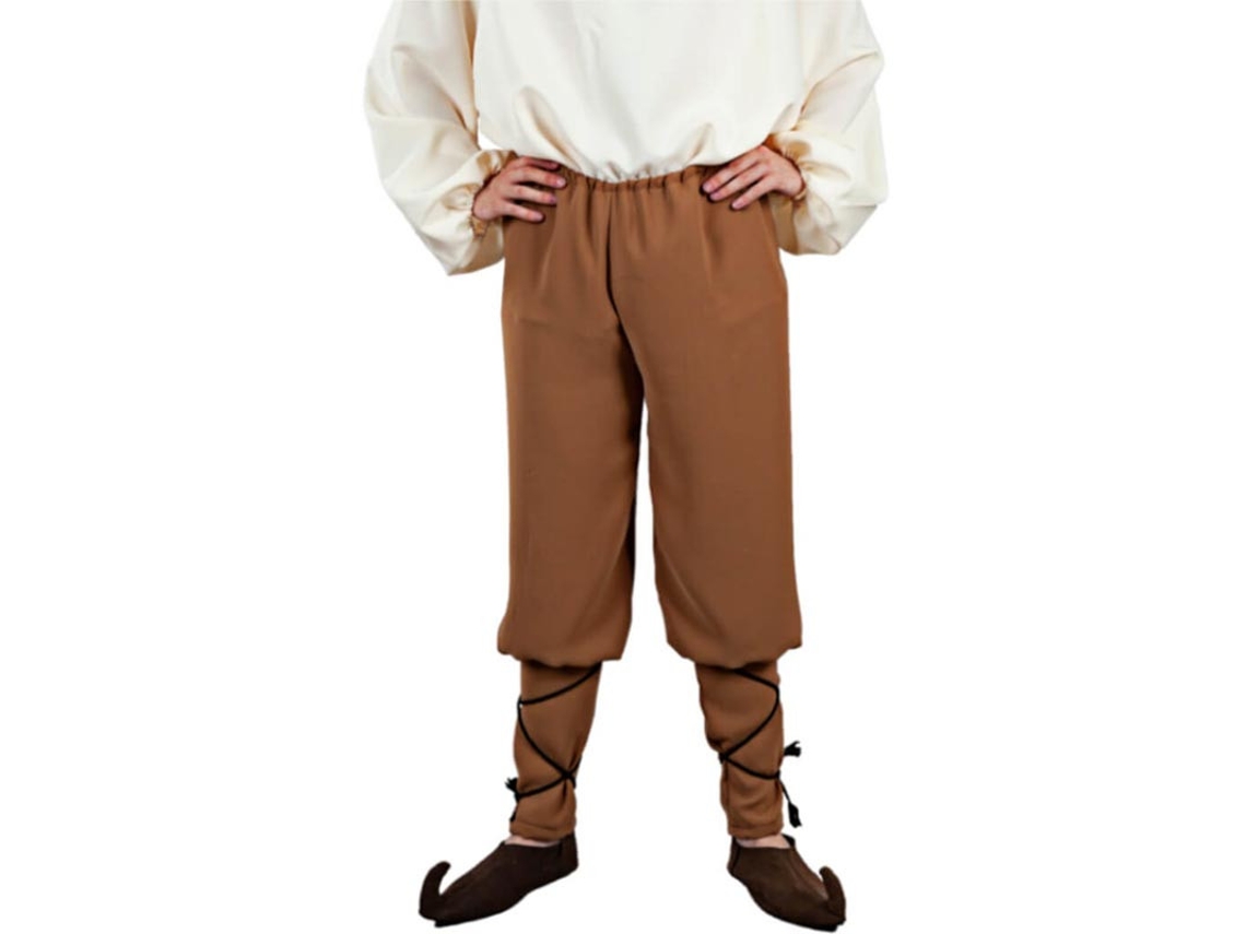Pantalón Medieval de Tabernero marrón para hombre